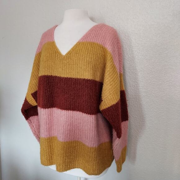 Vero Moda Colorful V-Neck Knit Sweater Size S - Picture 5 of 11